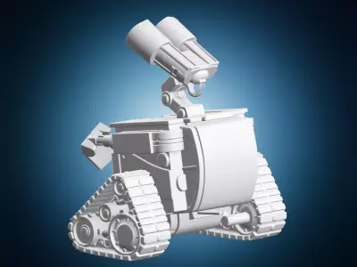 Wall-e Robot Detailed Character Statue 3D print model