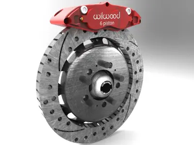Wilwood Disc Brake Kit 140-15305-DR High Poly 3D model