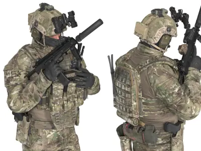 GAME READY RIGGED WESTERN SPECIAL OPERATIONS CHARACTER V1 Low-poly 3D model