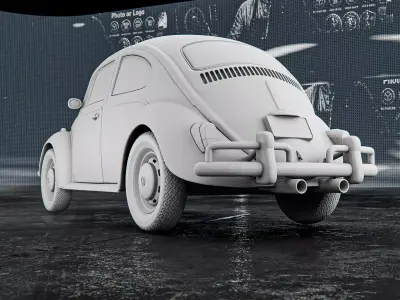 Volkswagen Beetle 1965 RoZ 3D print model