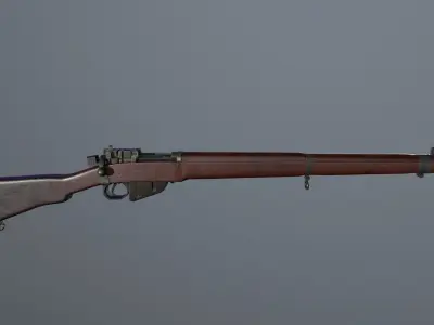 Lee Enfield Rifle Low-poly 3D model