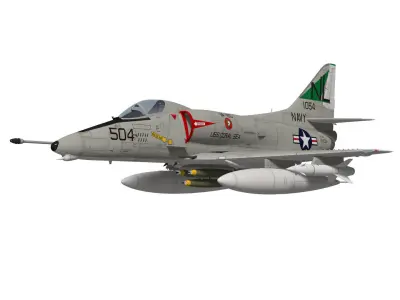 Douglas A-4E Skyhawk 3D model