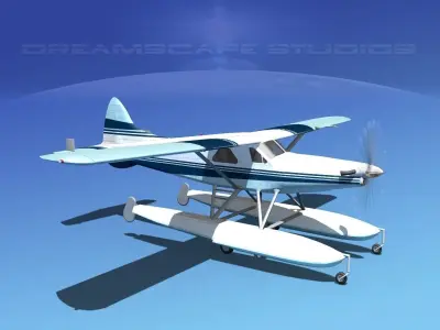 DeHavilland DHC-2 Turbo Beaver V12 3D model