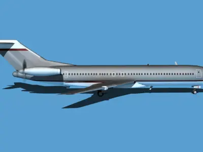 Boeing 7X7-2 Jet Fan V210 3D model