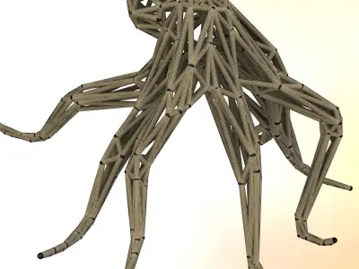 Octopus orange 3D print model