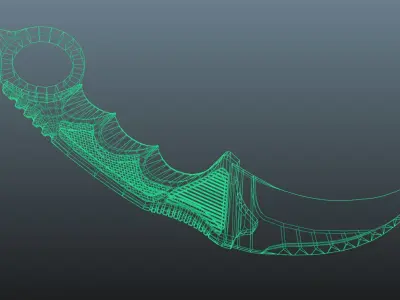 Karambit Free low-poly 3D model