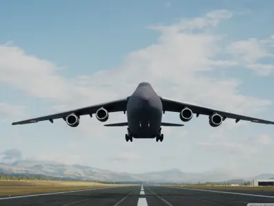 Antonov An124 Model in IAF Colors Low-poly 3D model