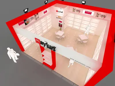 Exhibition Stand - ST0041 3D model