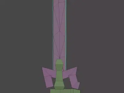 kirito sword  Low-poly 3D model