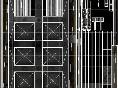 medieval Door - dungeon - PBR - AR VR Low-poly 3D model