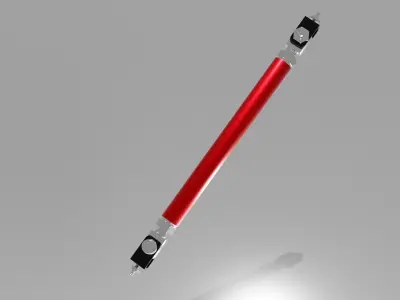 Generic car bumper strut or lip splitter rod Free 3D model