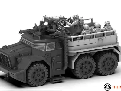 Ironblood - Juggertruck Weapons platform 3D print model