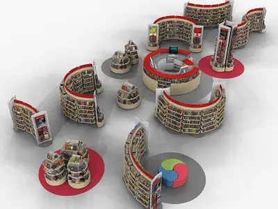 Bookstore book store 3D model