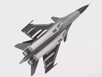 SU-MKI Aircraft 3d model 3D model