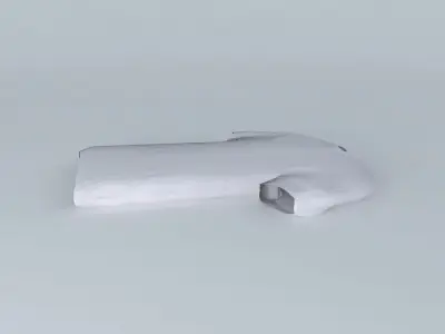 Low-Poly White T-Shirt Free 3D model
