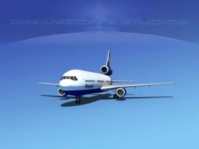 Douglas DC-10 Premiair 3D model
