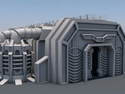 building space - base 3D model