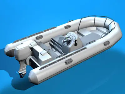 Zodiac boat 3D model