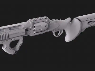 Handmade weapon 3D model