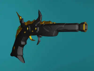 Ferryman Pistol Sea of Thieves Low-poly 3D model