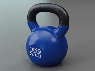 Kettlebell 10Kg Vinyl 3D model