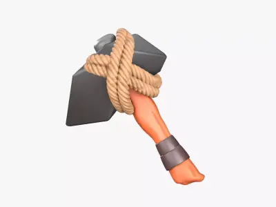 Hammer 3D Illustration 3D model buy