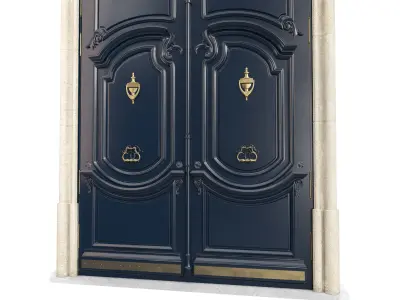 Entrance classic door 96 3D model