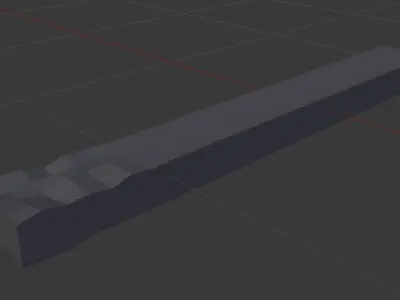 Heated Metal Low-poly 3D model