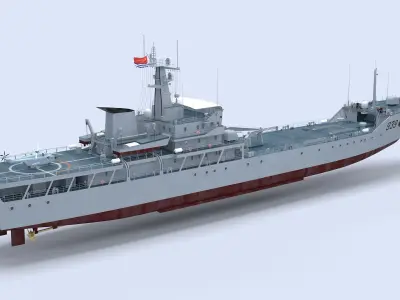 Type-072III Landing Ship 3D model