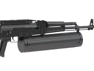 AK-74 PP-19 Mag Assault Rifle 3D model