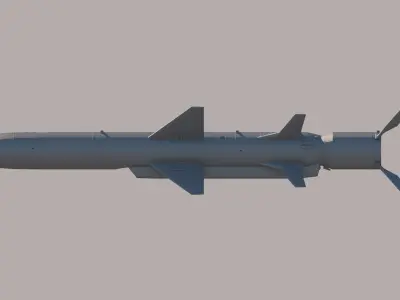 KH-35 - X-35 Russian Anti-Ship Missile 3D model