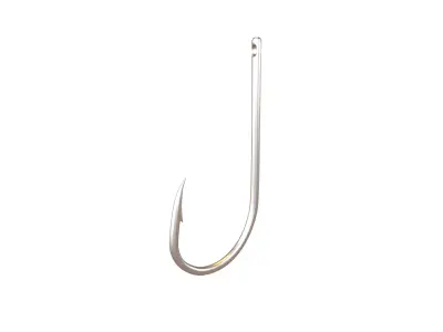 Fishing Hook v1 001 Low-poly 3D model
