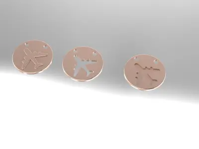 AIROPLANE PENDENT 3D print model