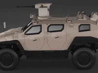 Yoruk Military Armored Vehicle 3D model