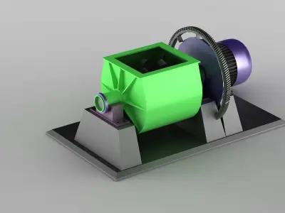 machine industry industrial equipment manufacture production 3D model