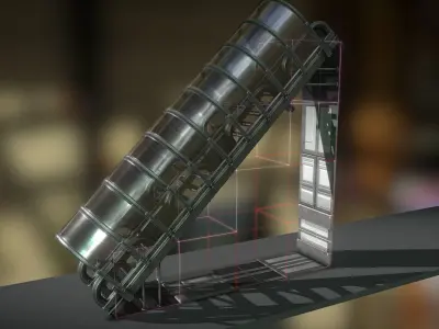 Sci-Fi Staris Basic Version -Free Download- Free low-poly 3D model