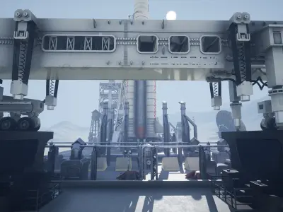 Chinese Rocket Launch  220 Assets Low-poly 3D model