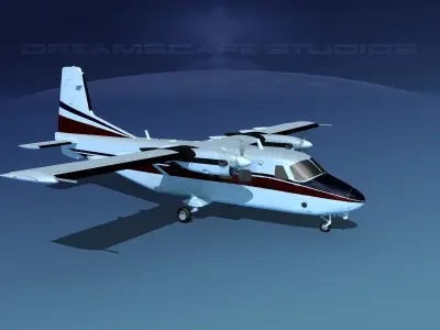 Harbin Y-12 II V08 3D model
