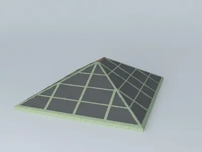 Skylite pyramid Free 3D model