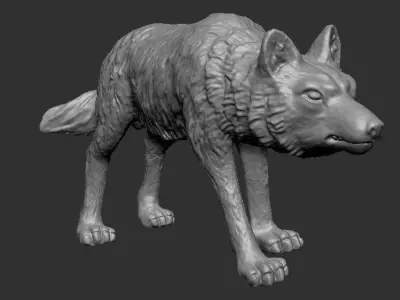 wolf model 3D model