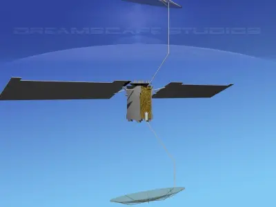 COMSAT MUOS Satellite 3D model