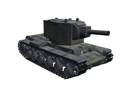 KV-2 Kliment Voroshilov - 2 tank 3D model