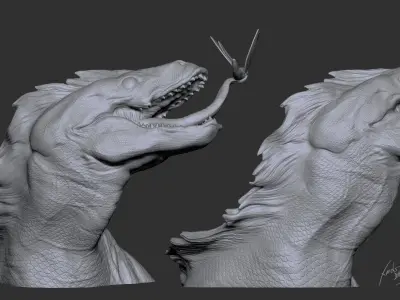 Raptor Dinosaur 3D Printable Sculpture 3D print model