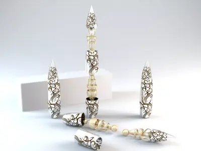 Wanted bullet Low-poly 3D model