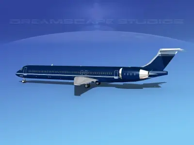 McDonnell Douglas MD83 Corporate 2 3D model