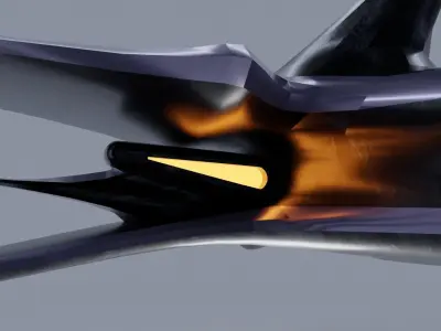 Spy Jet  Low-poly 3D model