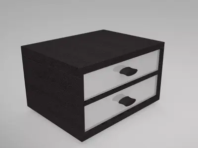 Bedside table Free low-poly 3D model get
