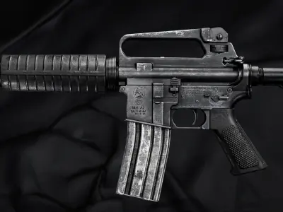 M16A2 Gordon Carbine Low-poly 3D model