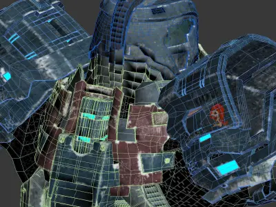 Scifi soldier 3D model