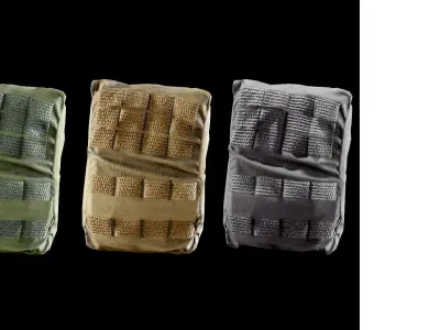 Militaly Bag Low-poly FREE Free low-poly 3D model